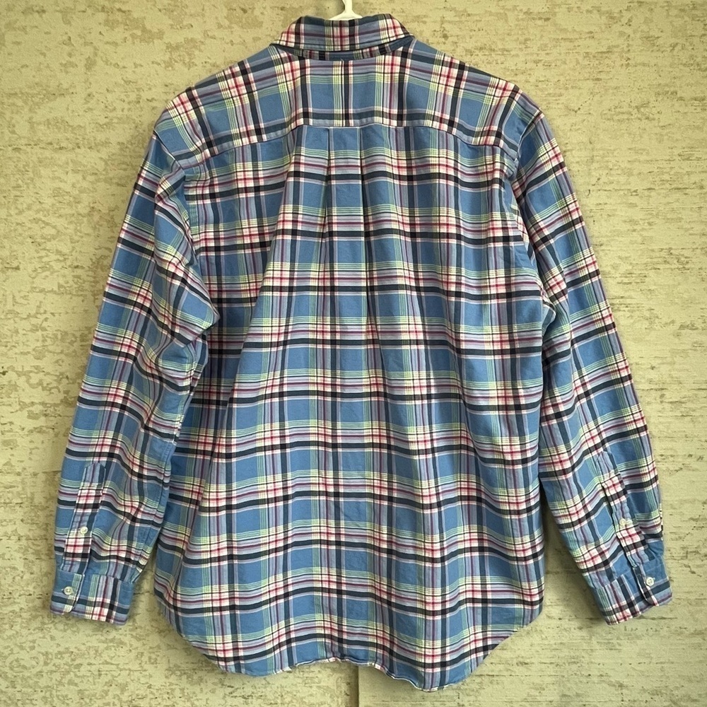 Ralph Lauren Mens Plaid Button Down Shirt Sz L Classic Fit Pastel Easter Summer - Picture 11 of 15